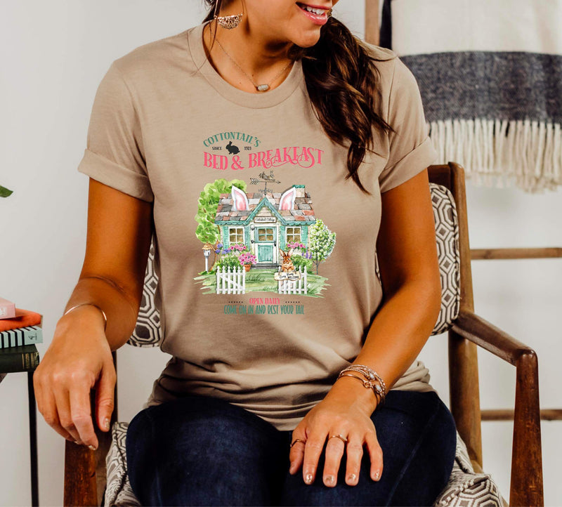 Cottontail's Bed And Breakfast Graphic T-Shirt