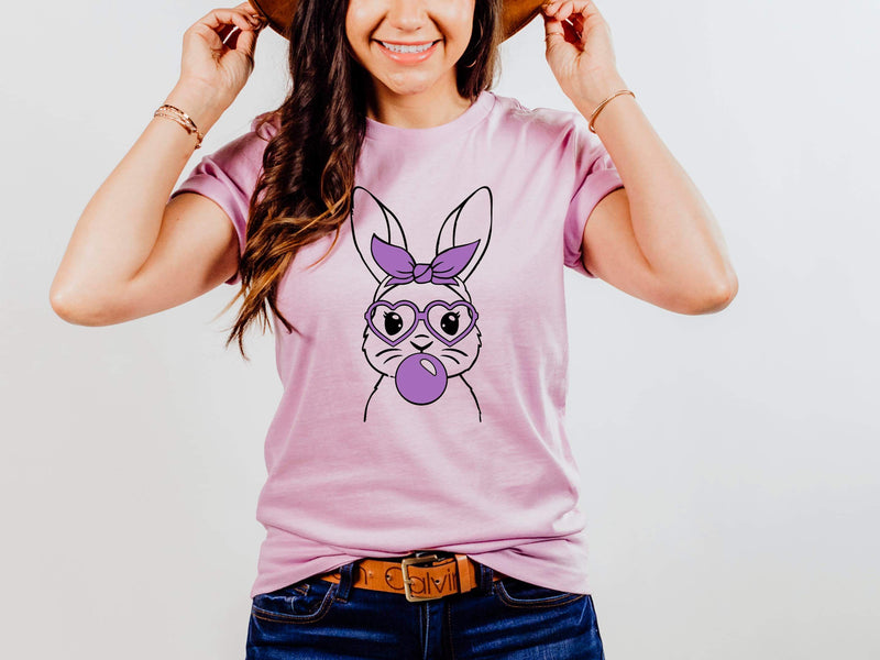 Bubble Gum Bunny Graphic T-Shirt