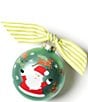 Christmas Calling Reindeer Glass Ornament