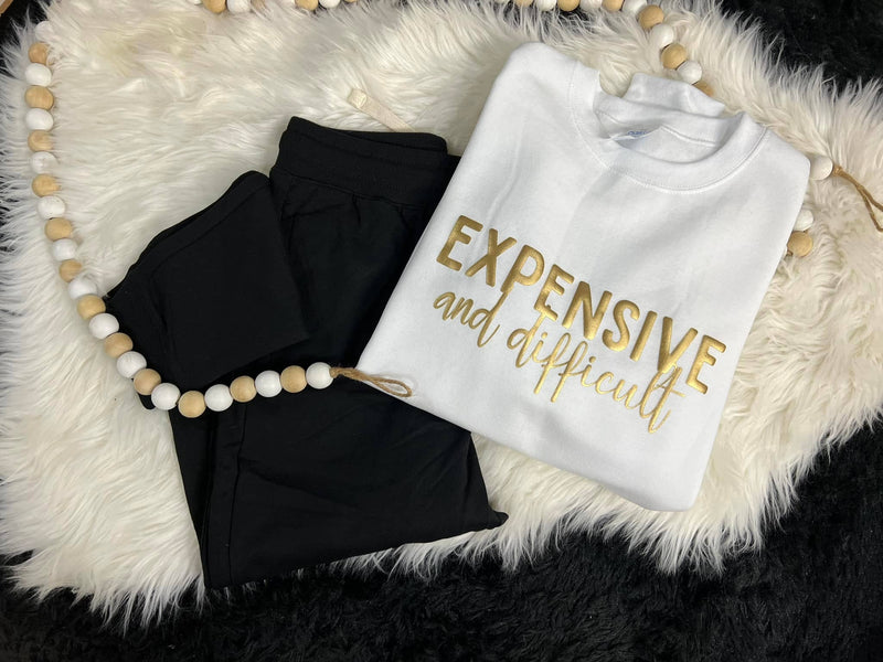 Expensive and Difficult Gold Puff Sweatshirt