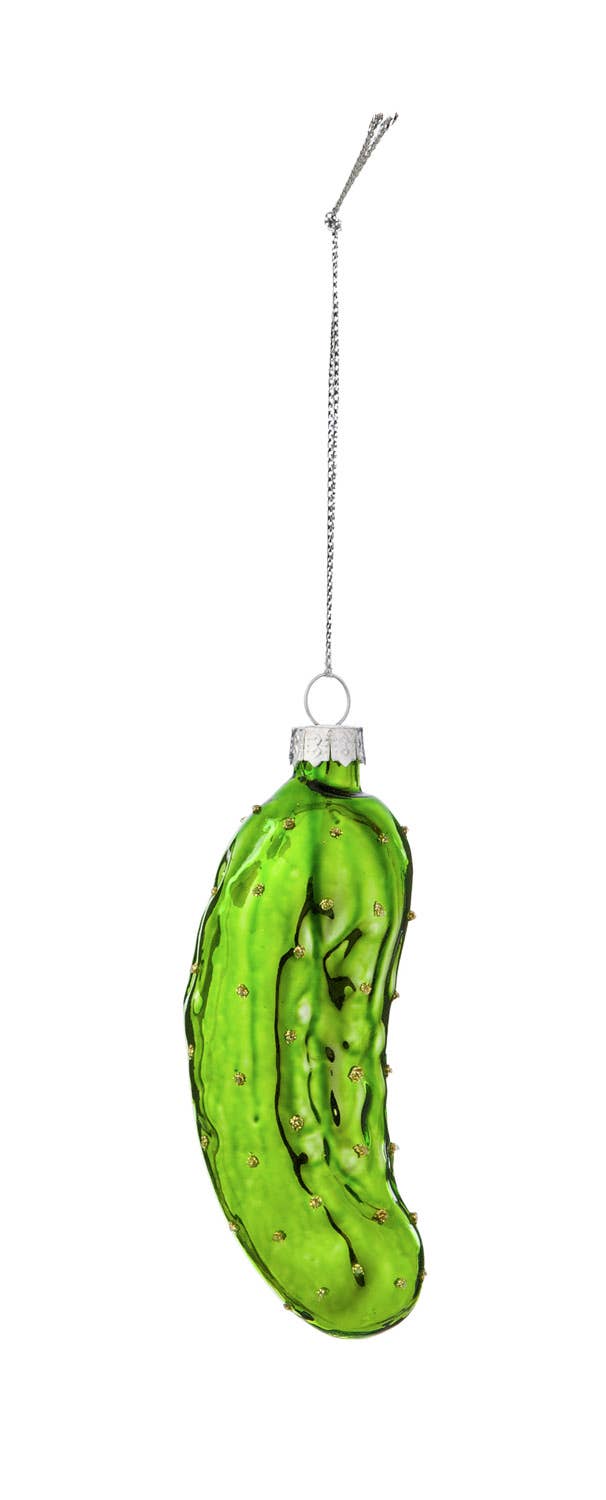 The Story of the Christmas Pickle Glass Ornament w/Gift Box