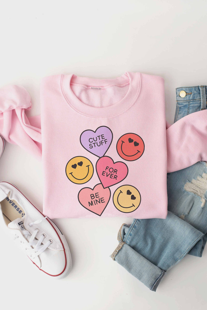 Valentine "Candy Hearts" Valentine Sweatshirt