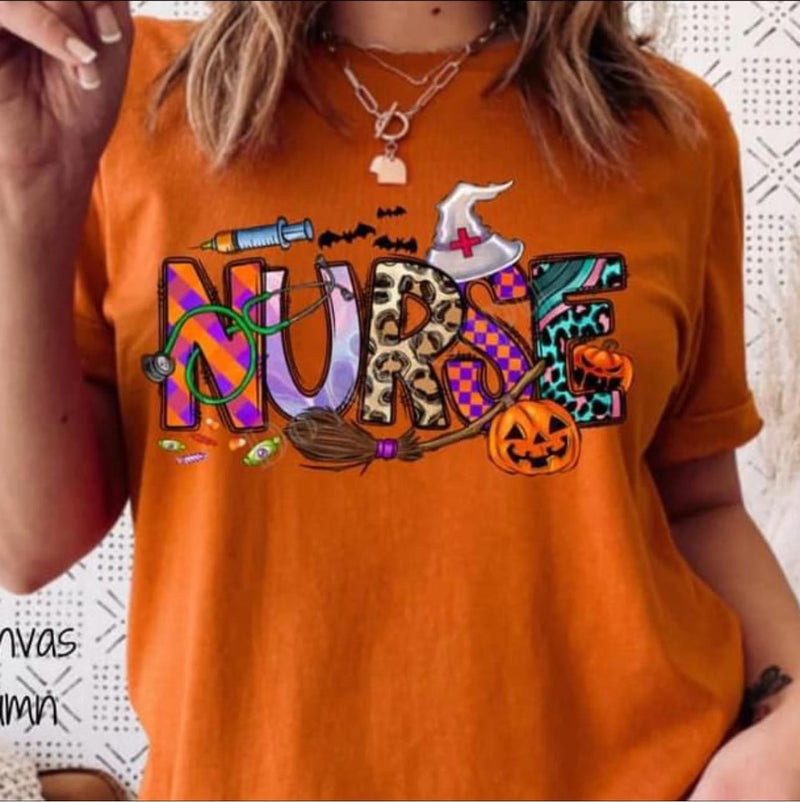 Nurse Halloween Graphic T-shirt