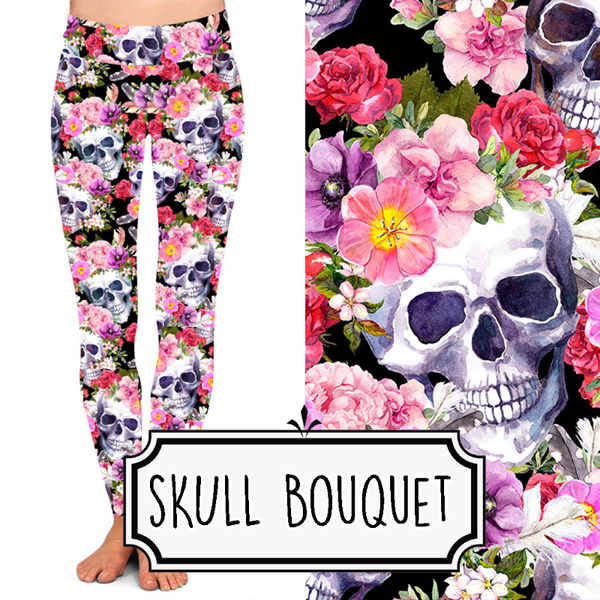 Skull Bouquet Leggings